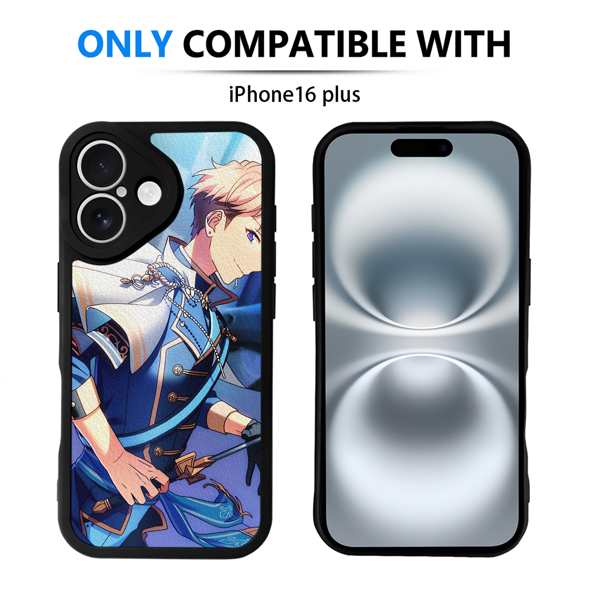 （画像用） あんさんぶるスターズ! Ensemble Stars 【iPhone 16シリーズ対応】シリコンスマホケース（レザー調） 材質：シリコン